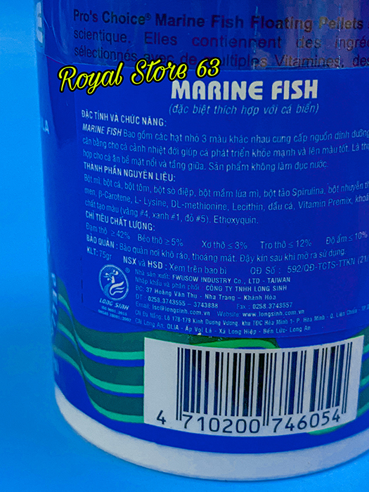 Marine Food Pro Choice (75gram) thức ăn cho cá biển