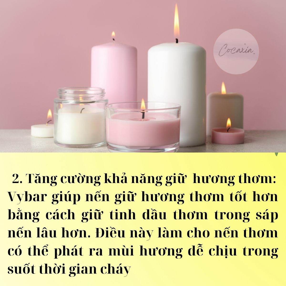 Additive candle making additive vybar