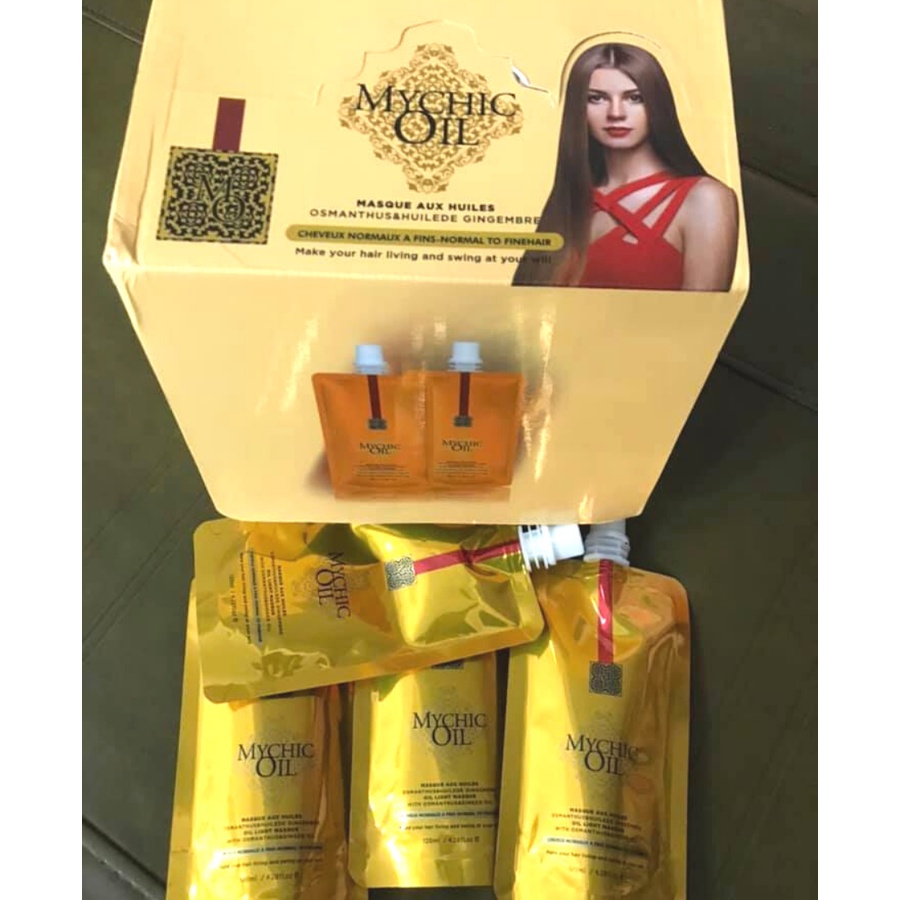 Dầu hấp phục hồi tóc collagen MYCHIC OIL 120ml
