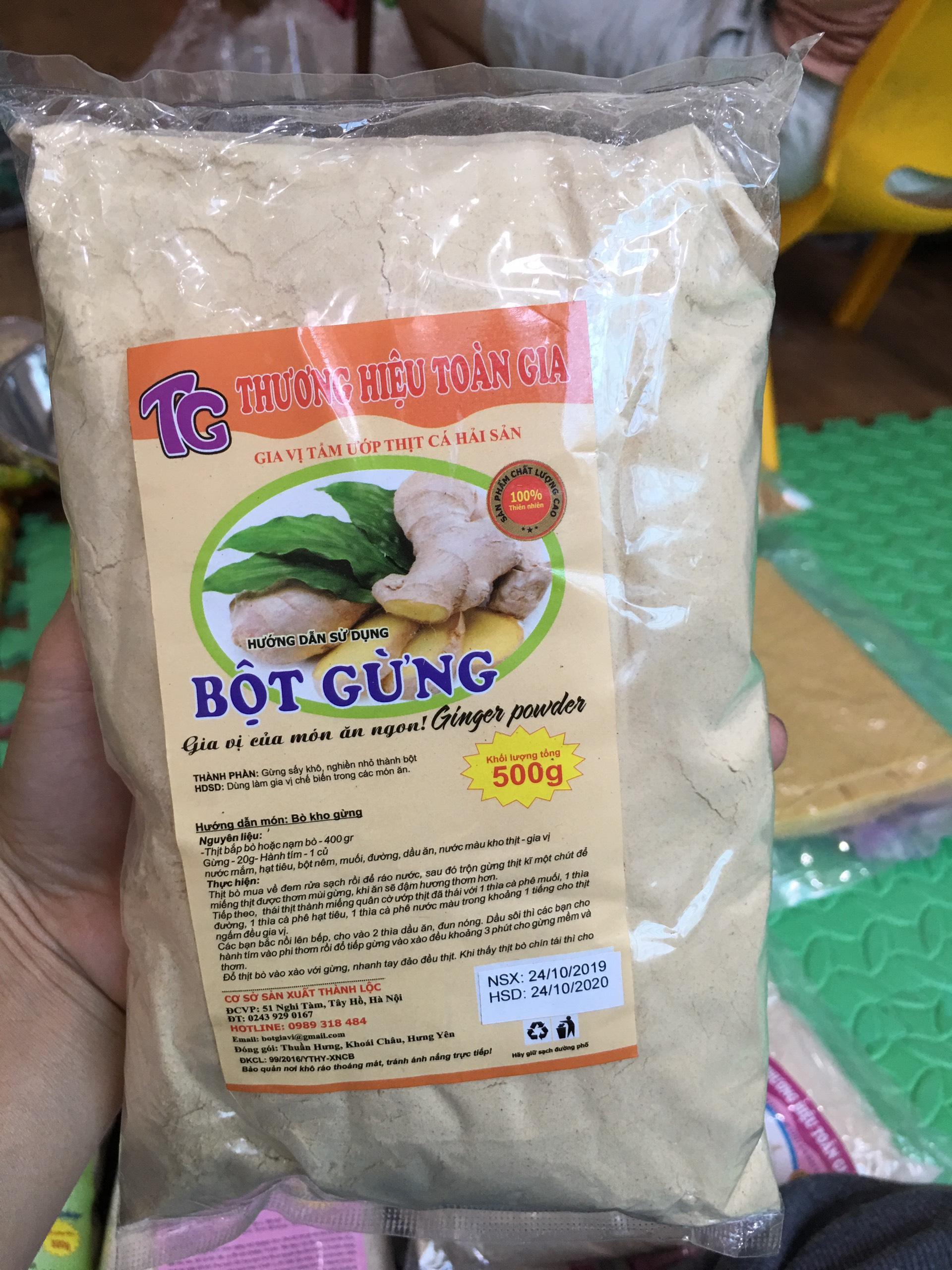 Bột Gừng Nguyên Chất (Gói 1kg)