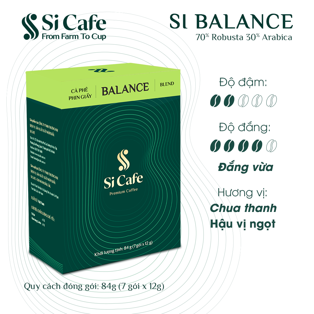 COMBO CÀ PHÊ TÚI NHÚNG & CÀ PHÊ PHIN GIẤY TỪ SI CAFE