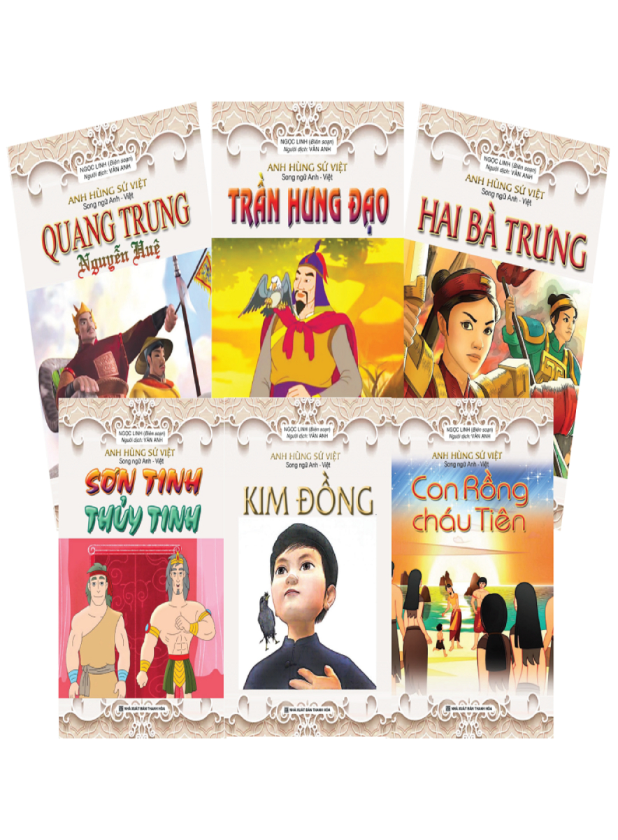 Combo Anh Hùng Sử Việt - Song Ngữ Việt Anh (Bộ 6 Cuốn) - Newshop