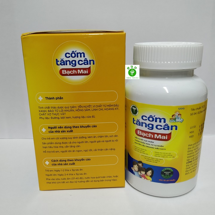 Cốm tăng cân Bạch Mai - Giúp tăng cường sức đề kháng