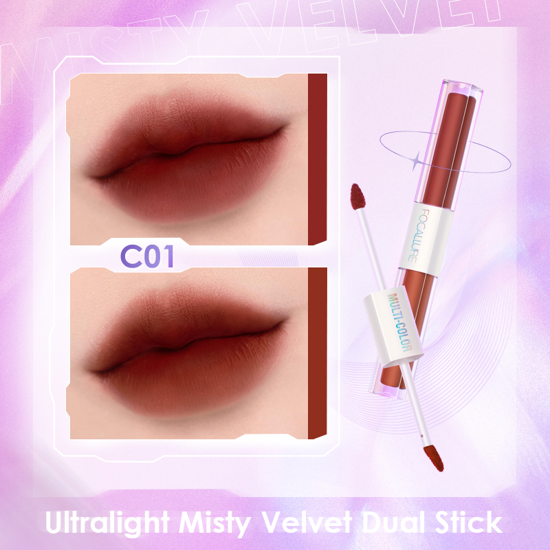 Son Kem Focallure 2 Đầu FA327 2.8g