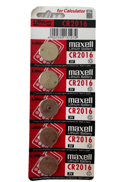 Vỉ pin 2016 Maxell 5 viên Nhật Bản dùng để thay điều khiển các loại - Pin 3v Lithium - CR2016