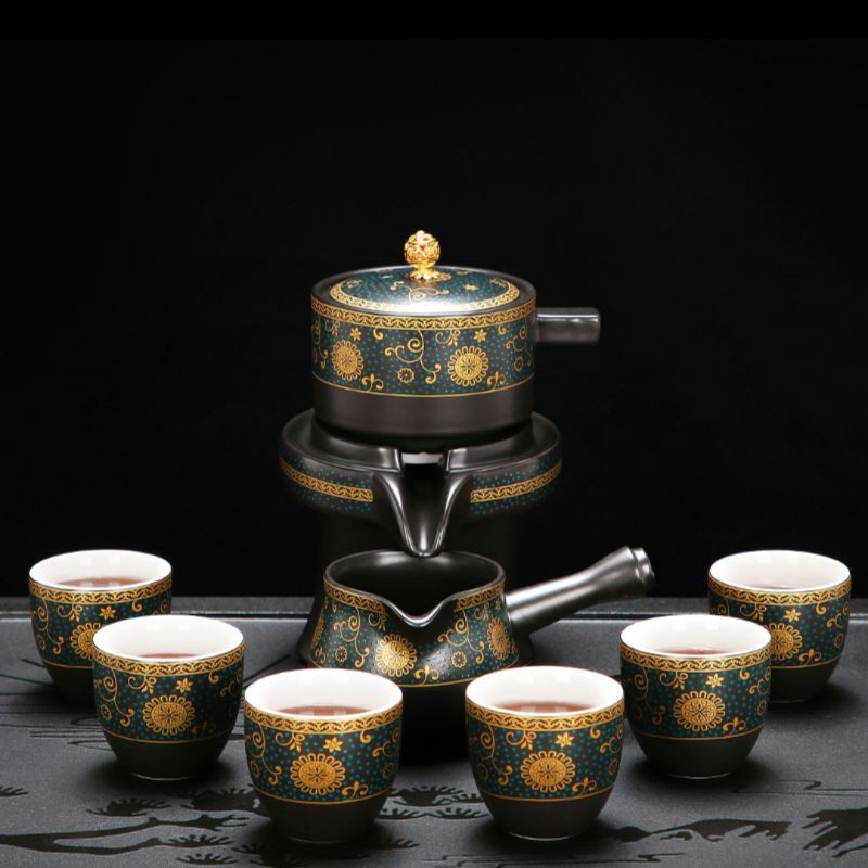 Bộ Ấm Chén Pha Trà Cối Xay (bao gồm 1 ấm trà, 6 chén trà và 1 bộ cối xay)