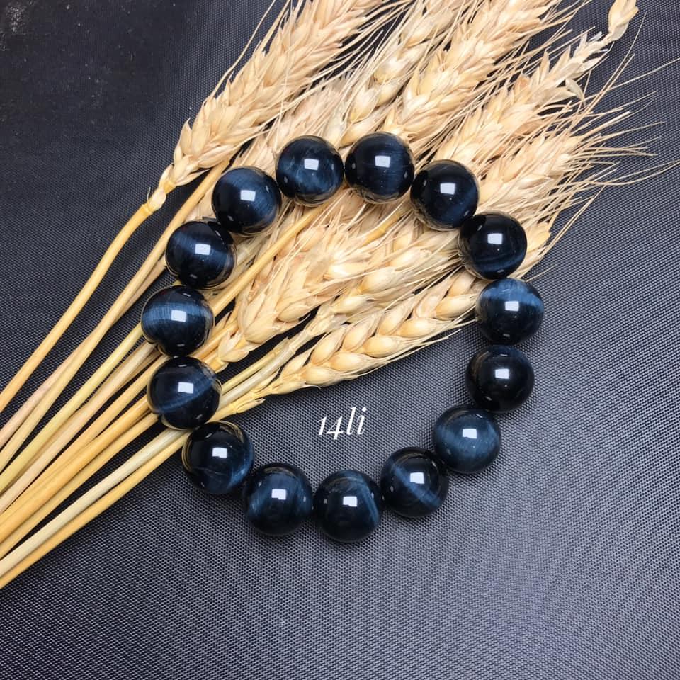 Vòng tay đá mắt hổ xanh đen