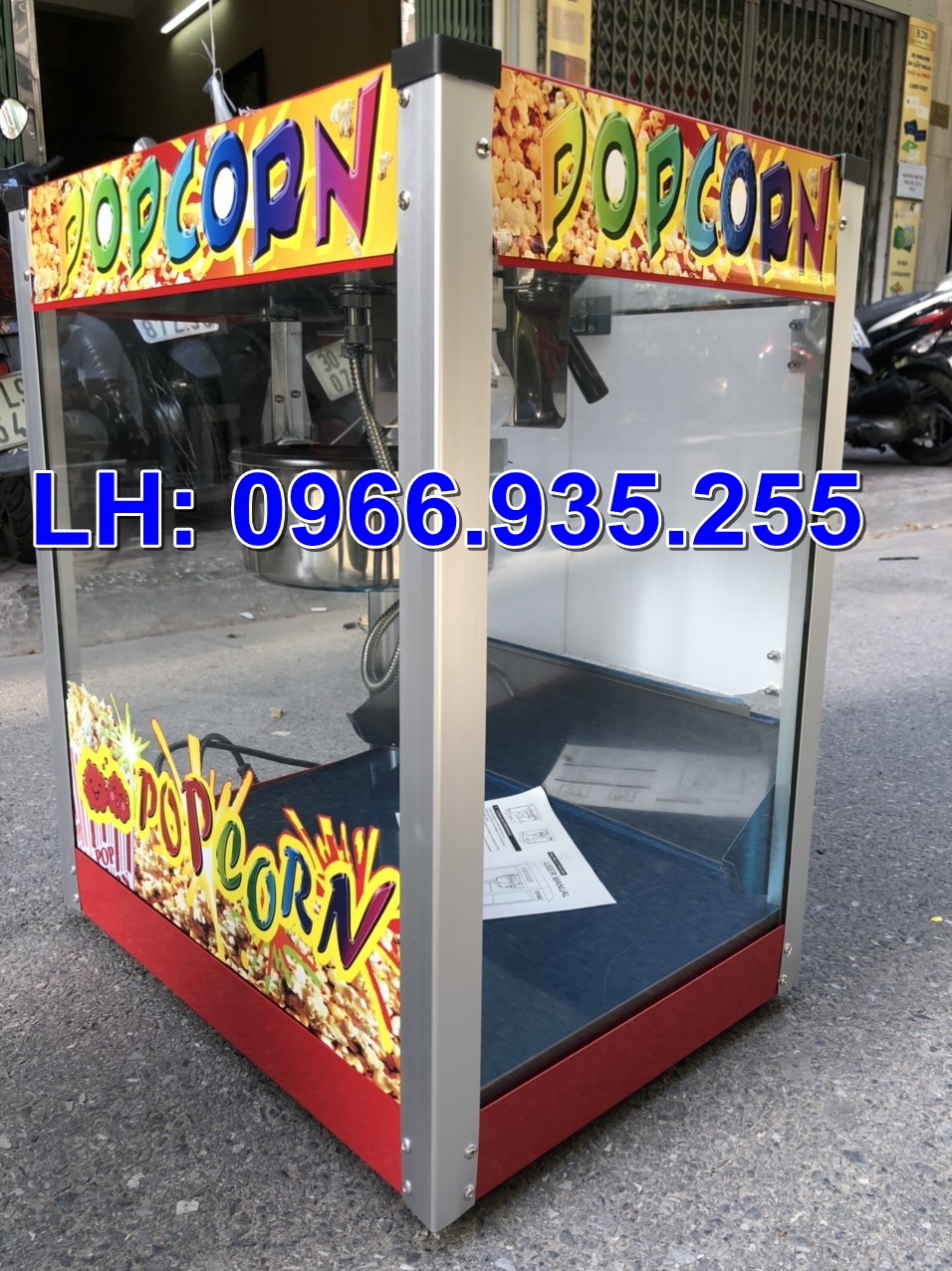 Tủ làm bỏng ngô, Tủ làm bỏng bắp rang bơ chạy điện, Máy nổ bắp rang bơ công nghiệp