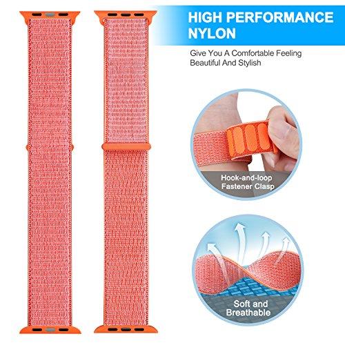Dây đeo Apple Watch, dây Sport Loop Spicy Orange 38mm