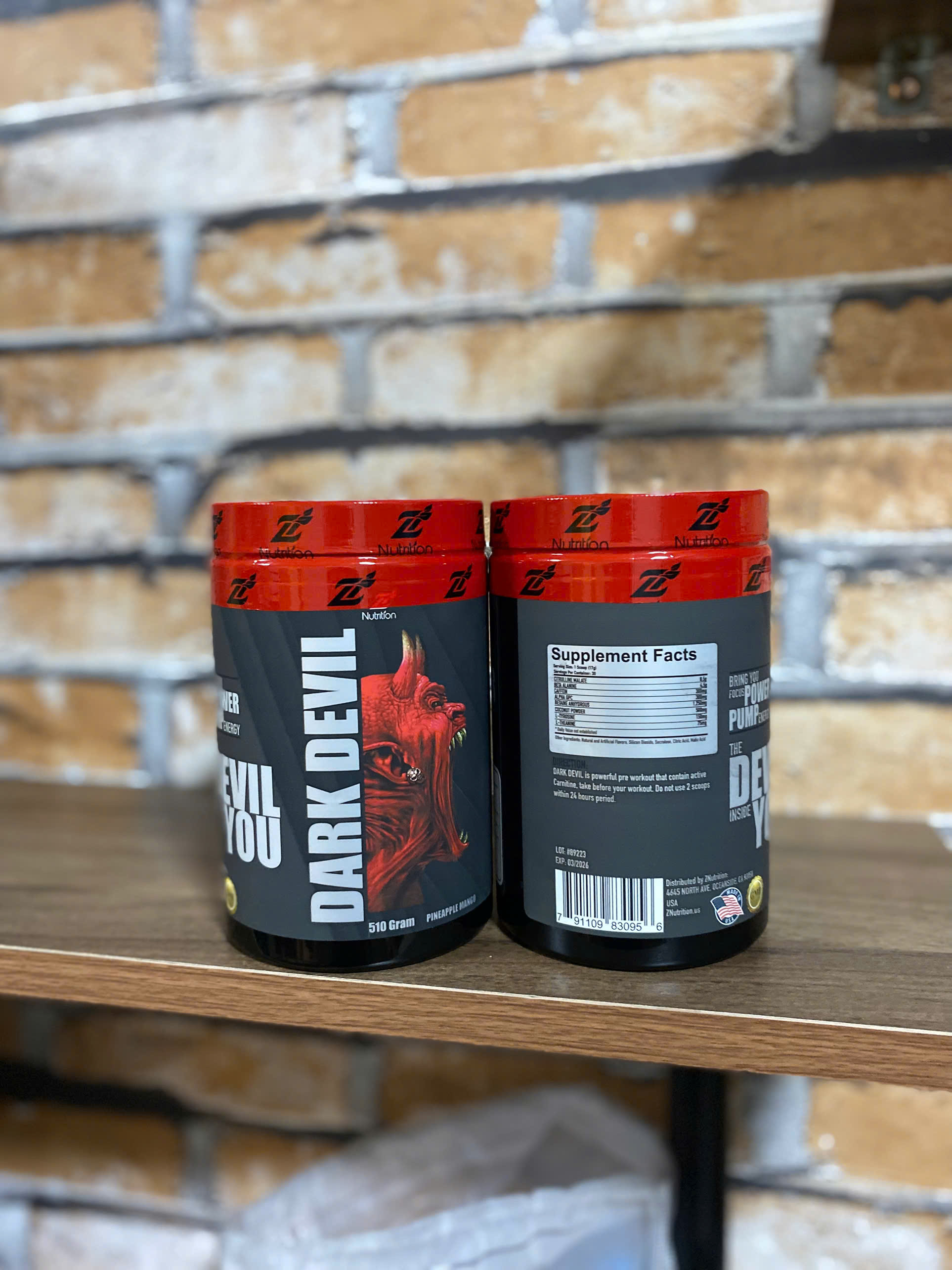ZNUTRITION DARK DEVIL PREWORKOUT - EXPLOSIVE STRENGTH BOOST (30 SERVINGS)