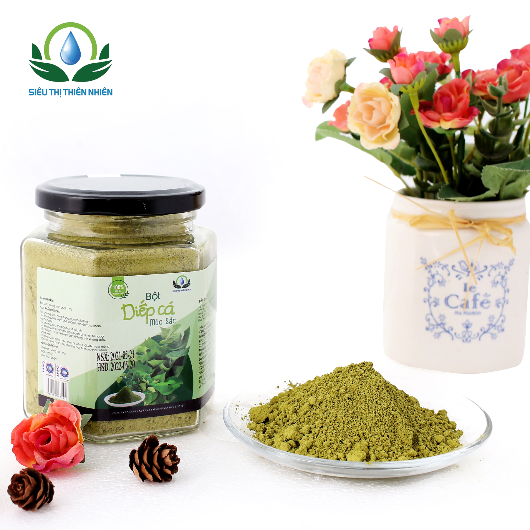 Bột Diếp Cá Mộc Sắc Cao Cấp 350g