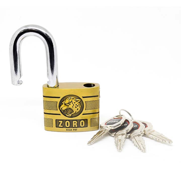 Ổ Khóa bấm Chống Cắt ZORO 6cm hoa văn