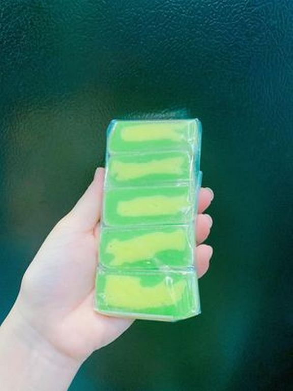 Bánh dẻo lá dứa đậu xanh - cực ngon cây 5 cái