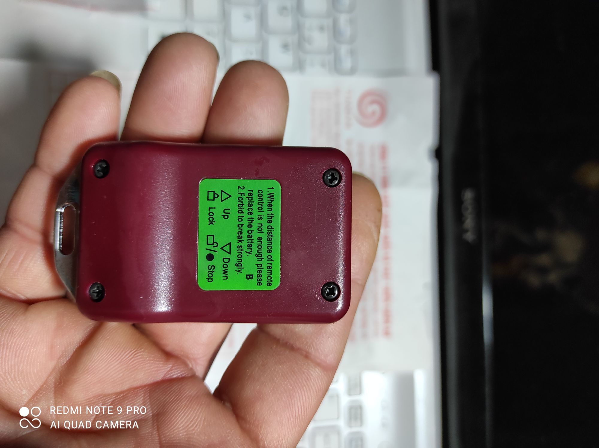 Remote cửa cuốn mã gạt 433 mhz chất lượng cao
