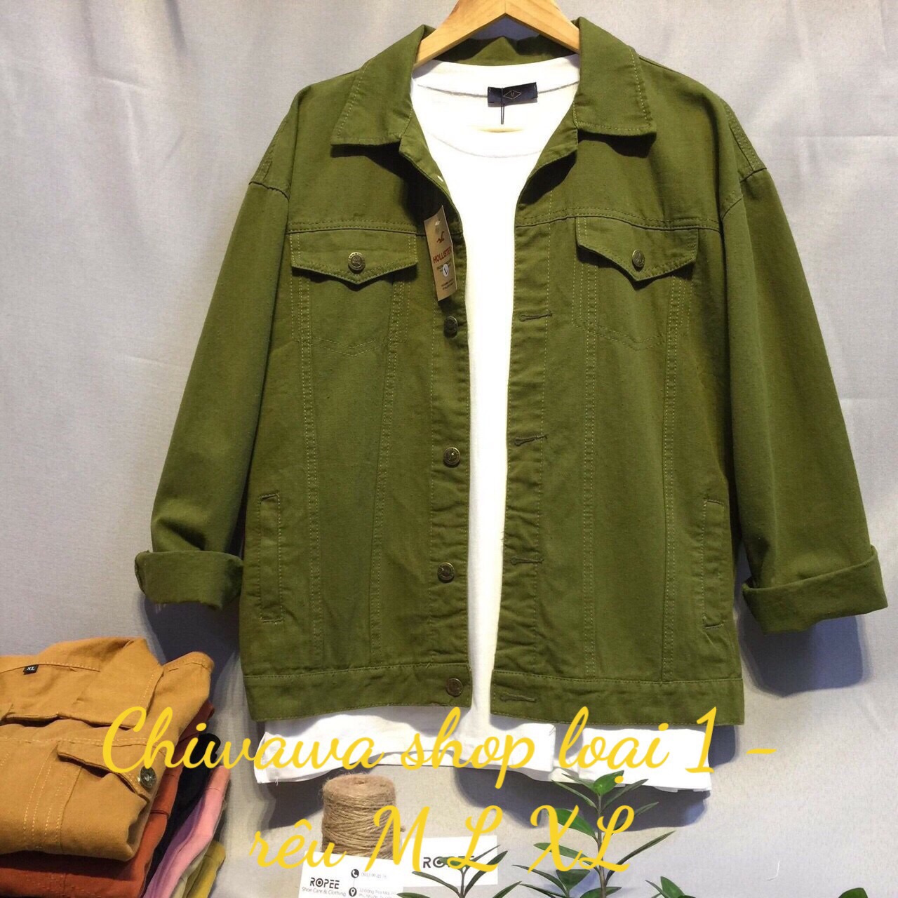Áo khoác kaki nam nữ style Hàn Quốc basic form vừa size M-L-XL hình thật- chuẩn shop giá sỉ