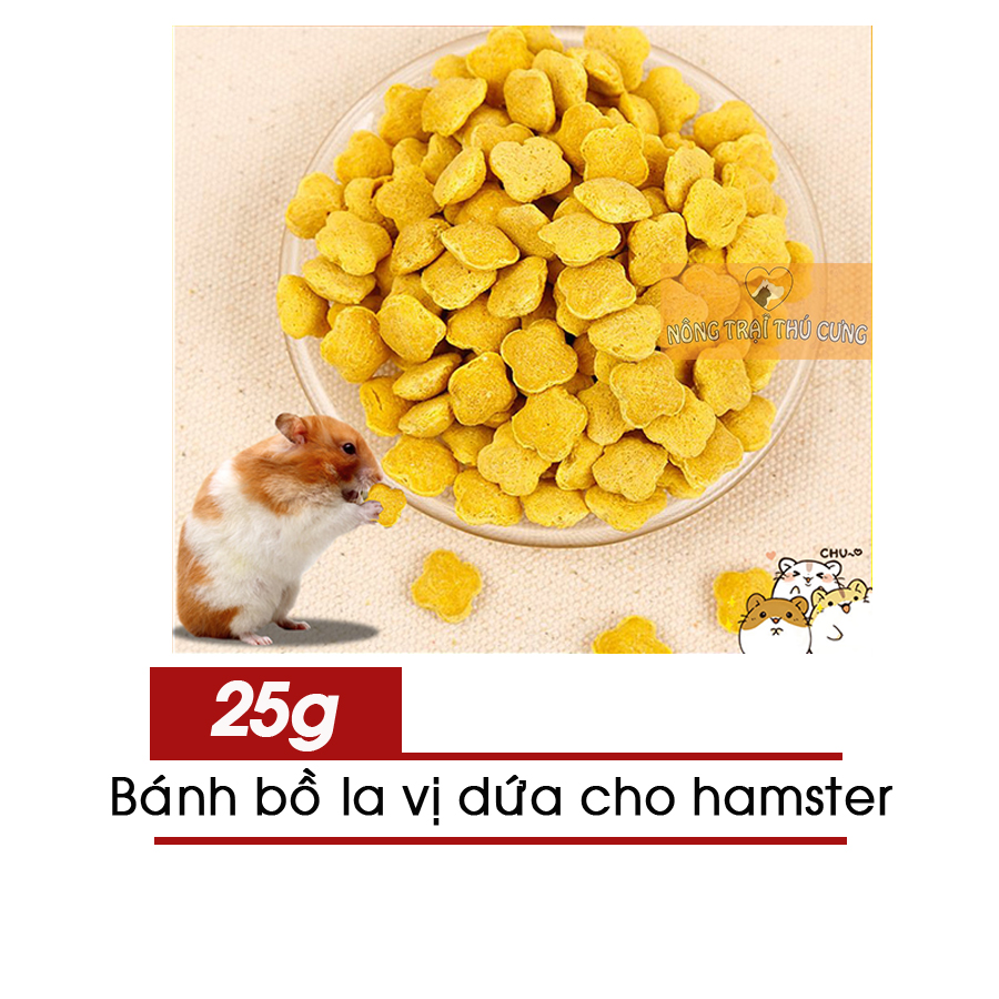 Bánh Bồ La Vị Dứa Cho Hamster - 25g - [Nông Trại Thú Cưng]