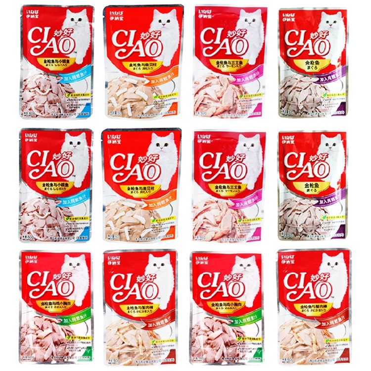 Pate ciao 60g cho mèo đủ vị,