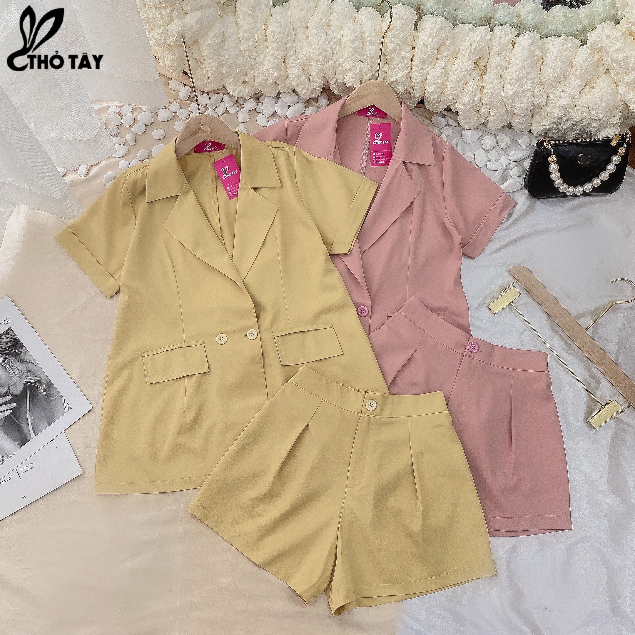 Set Bộ Vest 2 Món ( Không kèm lót ) - THỎ TÂY S319Cx148