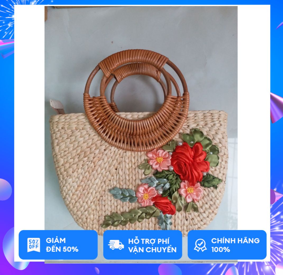 Túi lục bình hoa ruy băng - Manhandmade