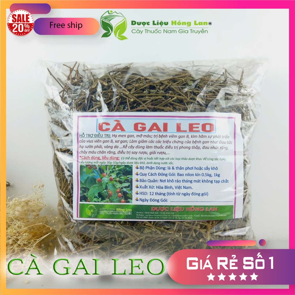 [FreeshipMAX] [HCM]Cây Cà Gai Leo khô 1kg