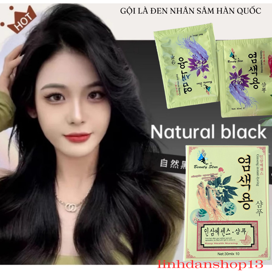 Korean Ginseng Black Shampoo (10 Packs)