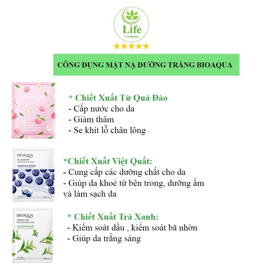 Mặt nạ cao cấp Bioaqua đủ vị
