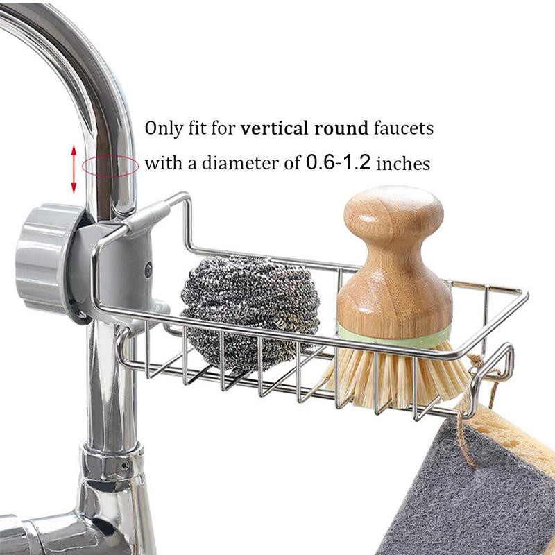 [HCM]GIÁ TREO INOX GẮN VÒI NƯỚC BỒN RỬA CHÉN ĐA NĂNG 11X17.5