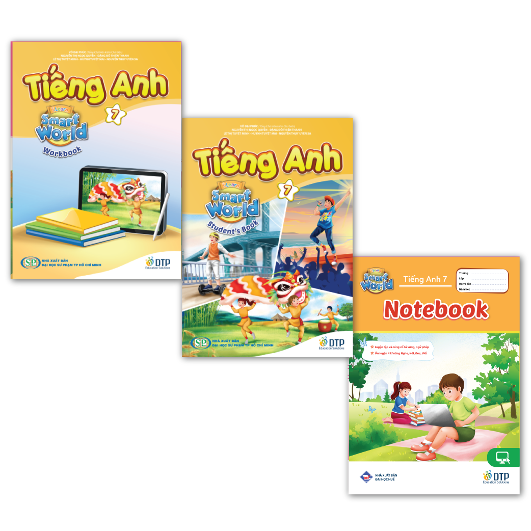 Sách - dtpbooks - Tiếng Anh 7 i-Learn Smart World trọn bộ (Sách học sinh, Sách bài tập, Vở ghi chép)