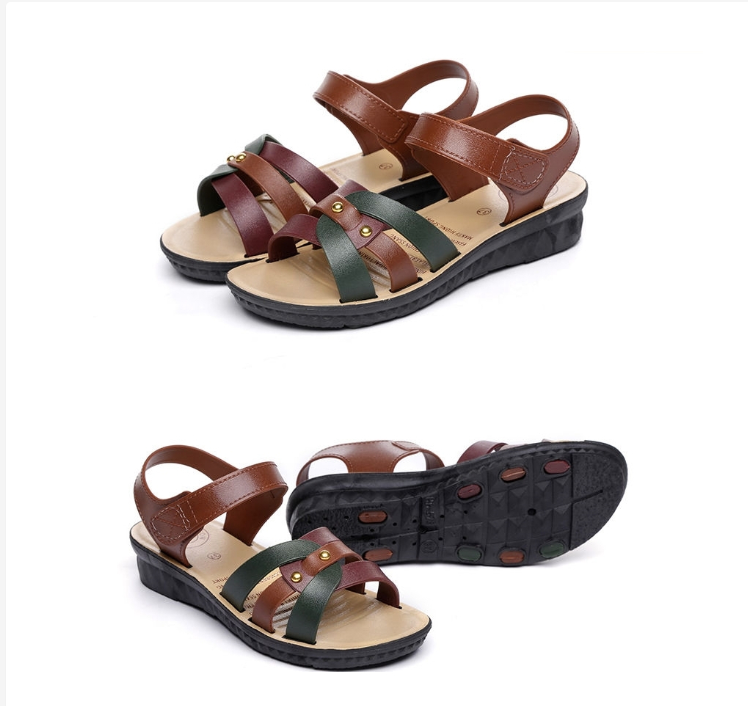 DÉP SANDAL QUAI ĐAN CAO SU DẺO NỮ ĐẾ 3CM