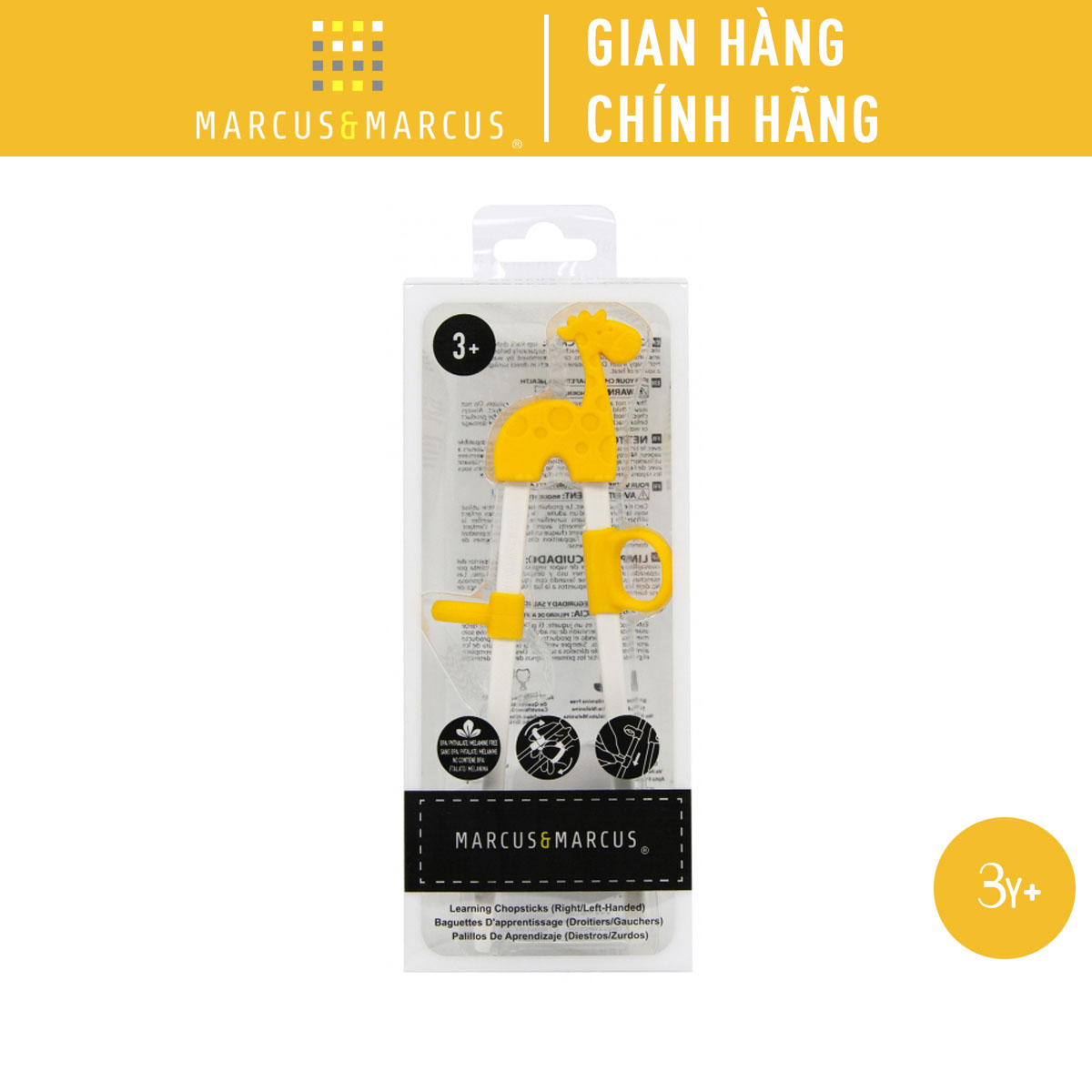 Đũa tập ăn cho bé Marcus & Marcus, từ 3 tuổi - Lola