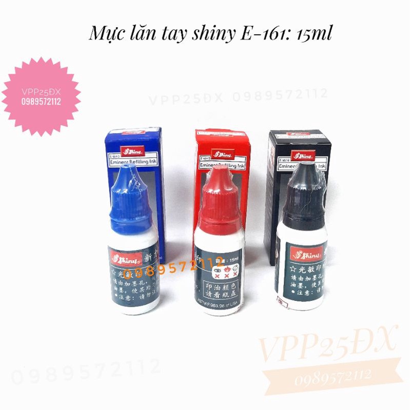 Mực lăn tay shiny E-161 15ml.