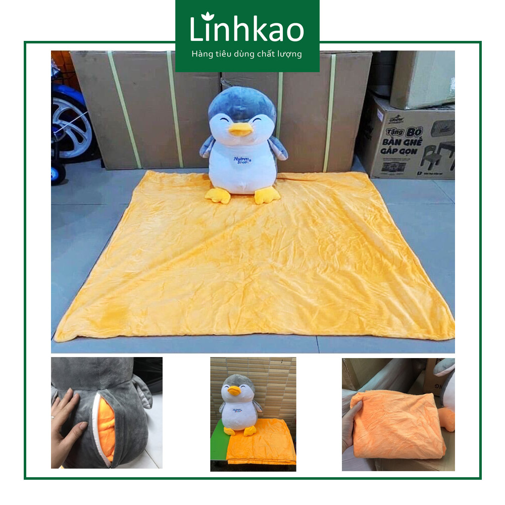 Bộ Gối Mền Chim cánh Cụt 3in1 quà Nutren