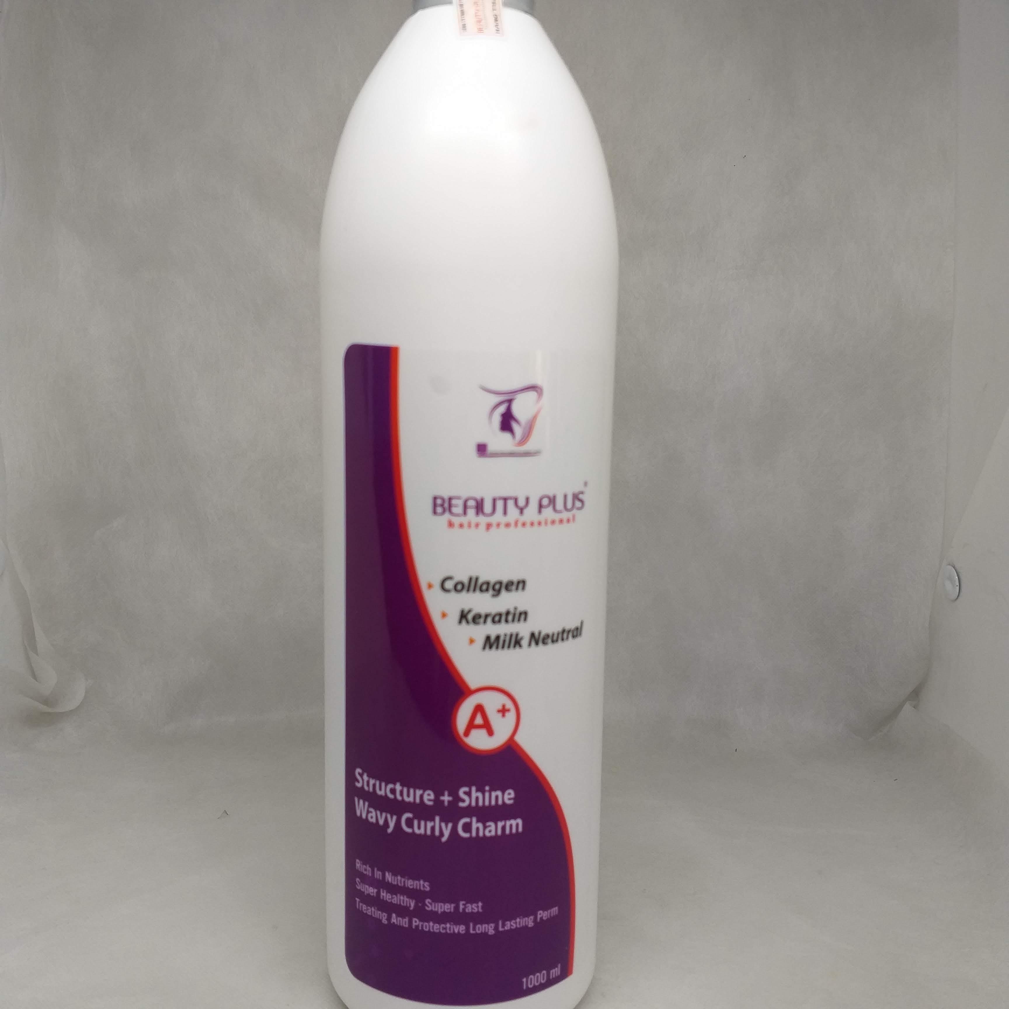 [HCM]Dập uốn tóc dạng  sữa Beauty Plus 1000ml ( Dập uốn nóng và uốn lạnh )