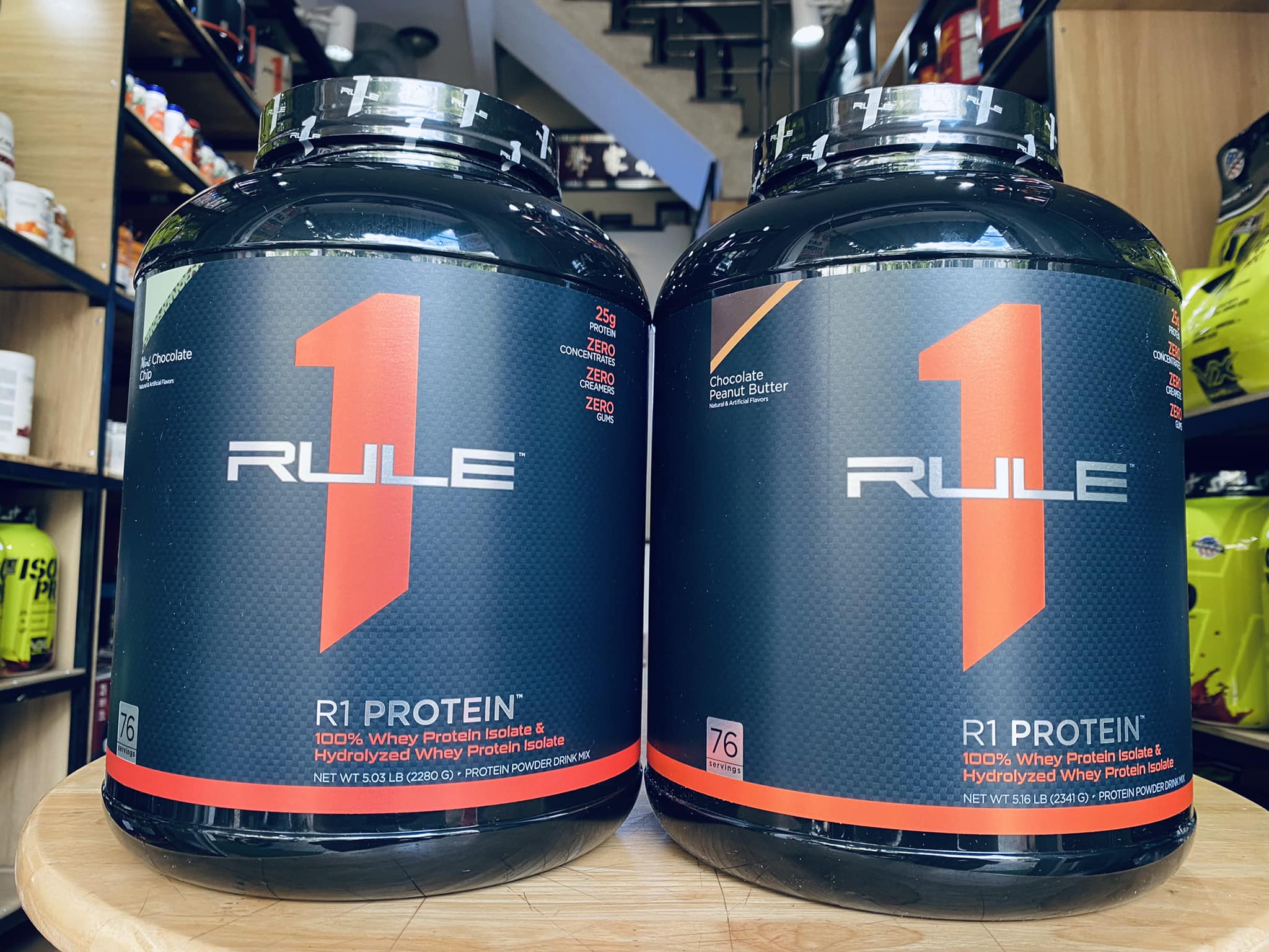 Rule1 Protein Whey Isolate - Genuine Isolate Protein Muscle Building Milk