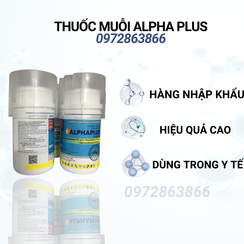 Thuốc diệt muỗi không mùi ALPHAPLUS SUPASE (100ML)