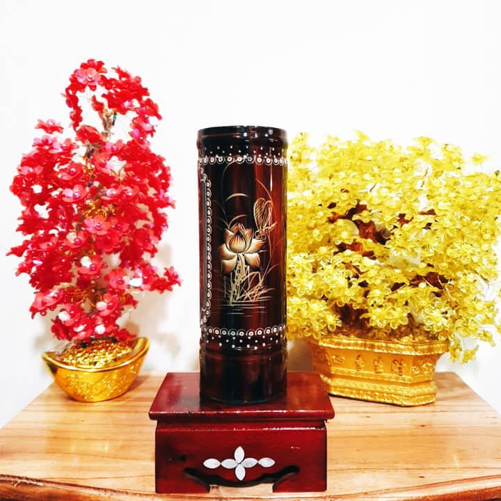 Ống nhang gỗ cao 23 cm Mẫu 2