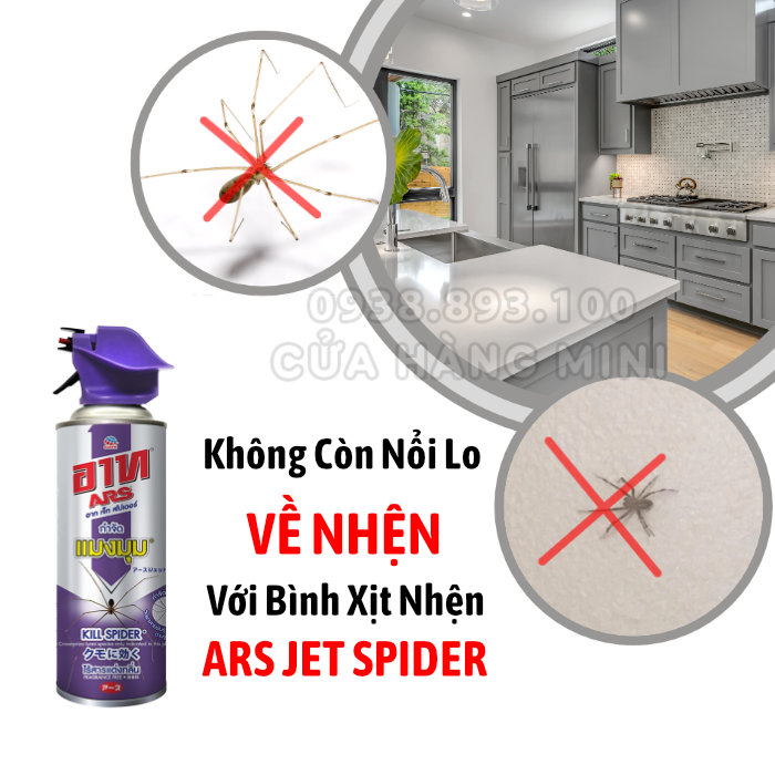 Chai (Bình) Xịt Nhện ARS Jet Spider 300ml Thái Lan