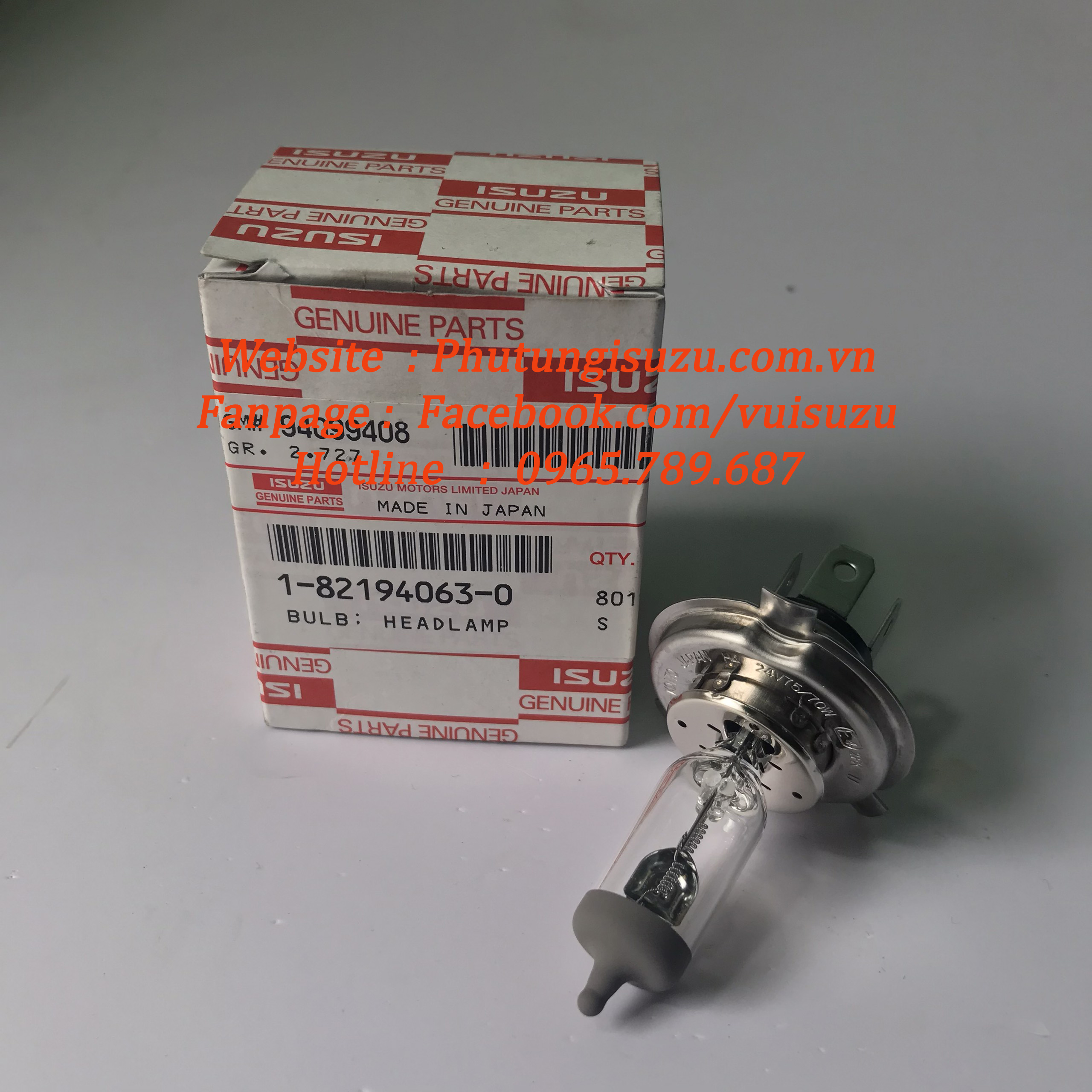 Bóng đèn pha h4-24v isuzu fvm / fvr / frr / nqr / npr