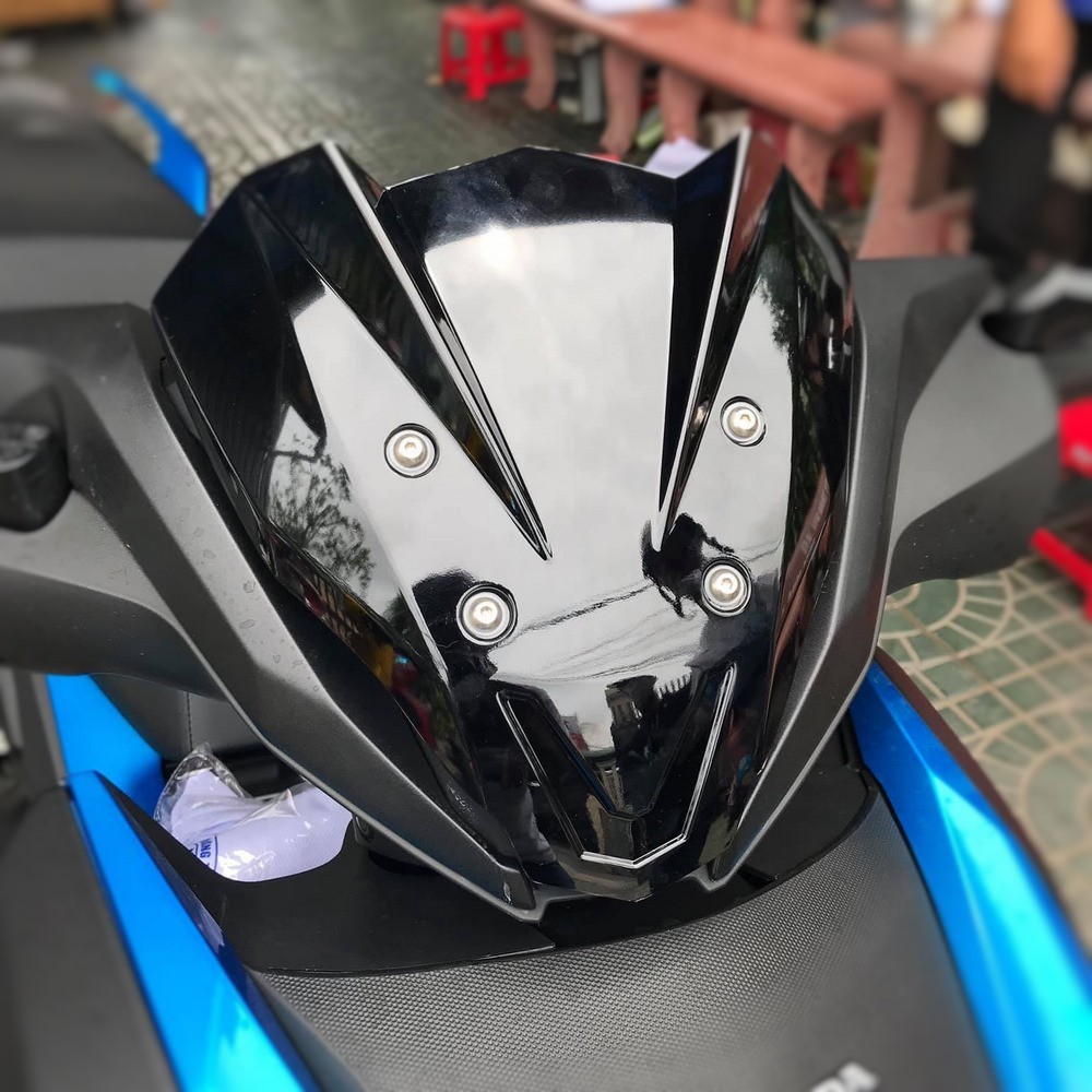 Mão Xe Winner X V2 Kiểu 2 Sừng Đen Bóng