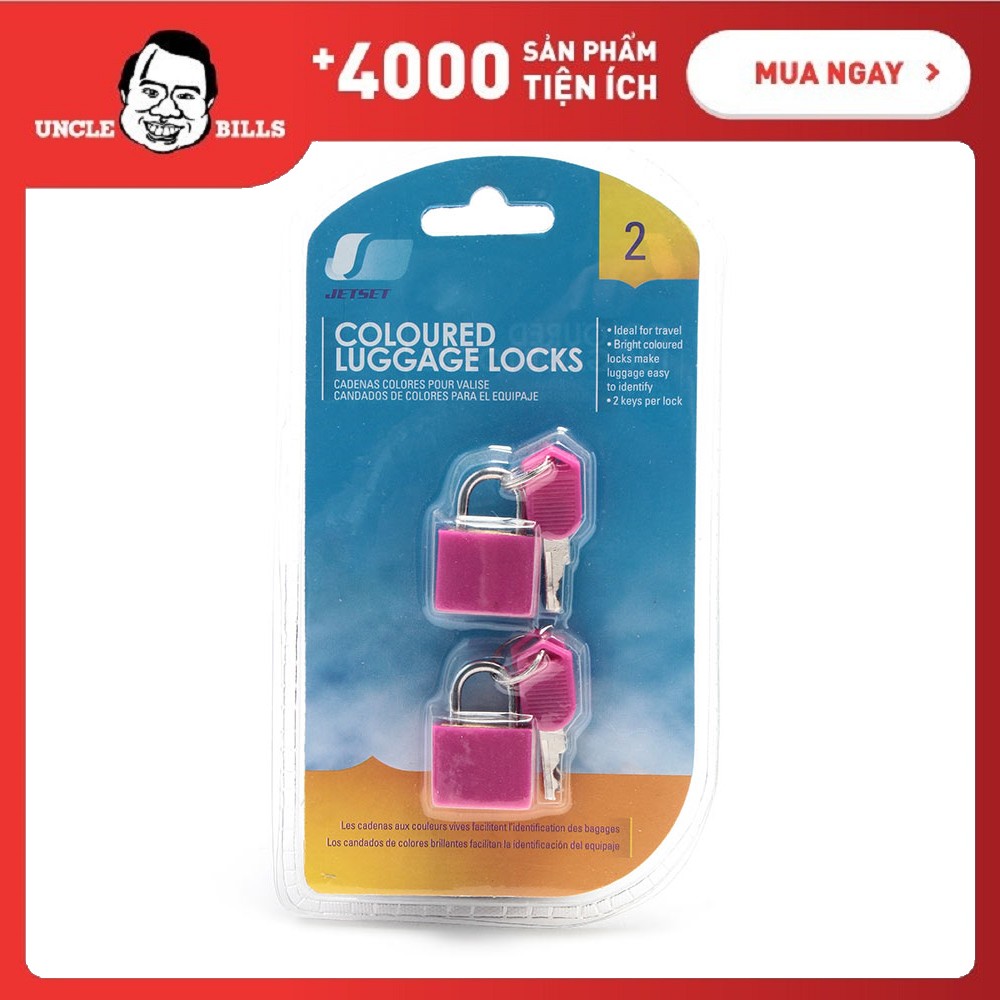 Bộ 2 Ổ khóa hành lý UBL RG0078 (Hồng)