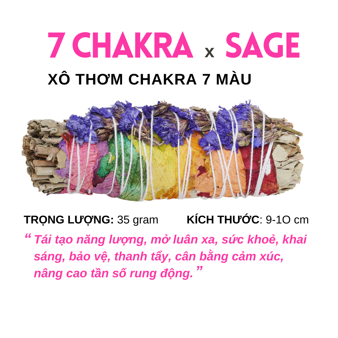 [Labbi] Xô Thơm Chakra 7 màu  (Chakra 7 colors)  - thu hút tình yêu