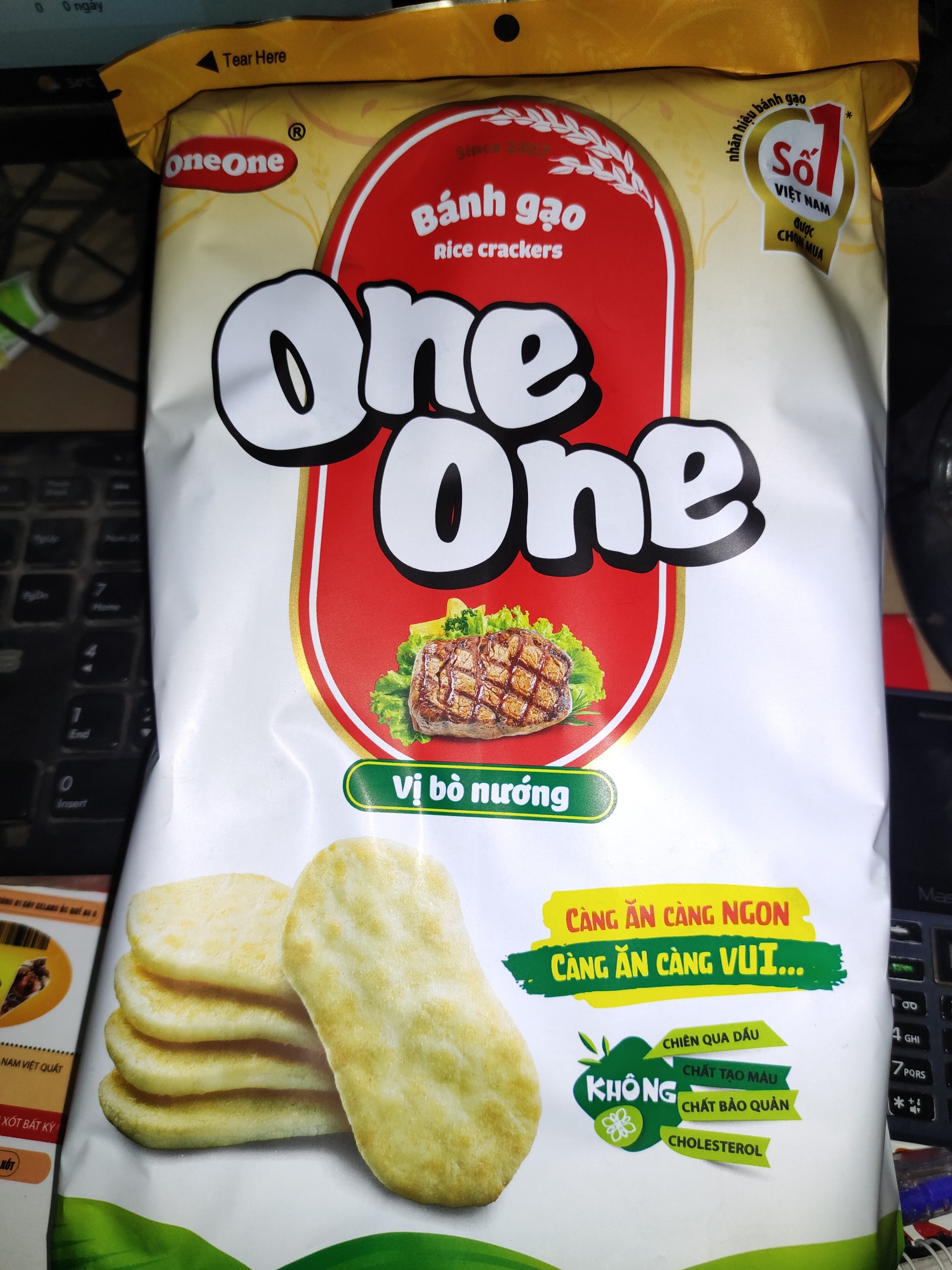 BÁNH GẠO ONE ONE VỊ PHÔ MAI 118G  (Shạp Bánh Hoàng Yến)