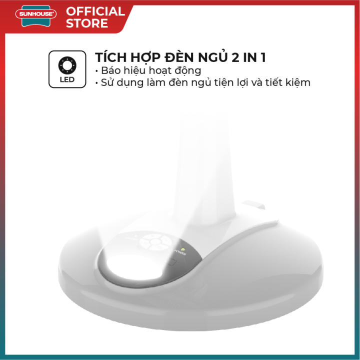 Quạt tích điện SUNHOUSE SHD7228 - Pin khỏe, 9 tốc độ gió linh hoạt - Bảo hành 12 tháng - Hình ảnh 5