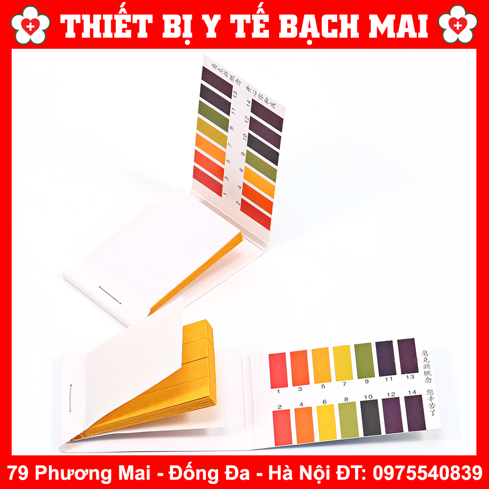 Giấy Quỳ Tím Thử Độ PH Gói 80 Miếng