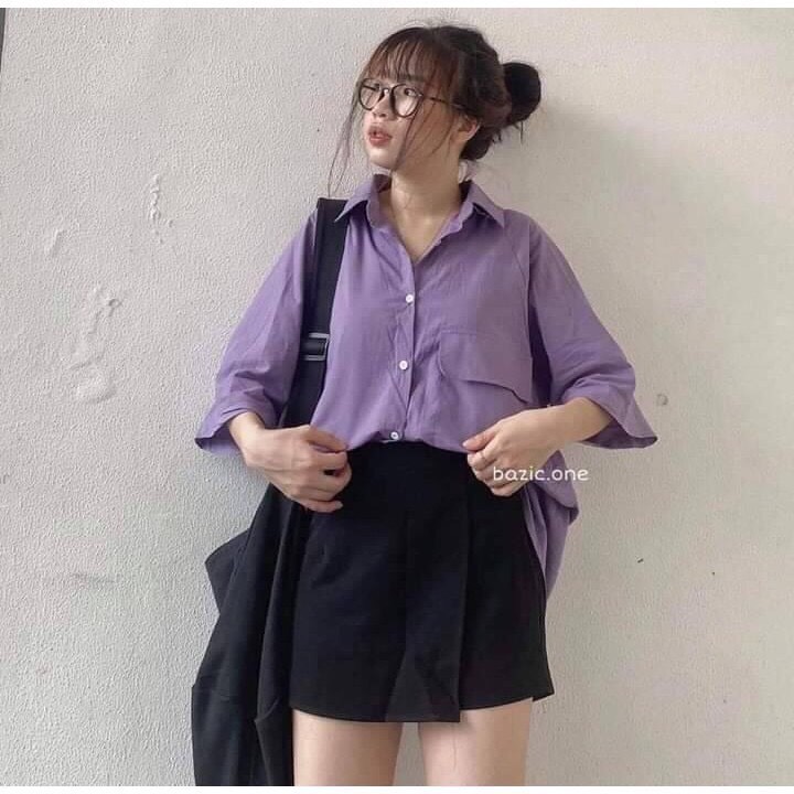 [Hót trend] Áo sơmi nam nữ siêu dễ thương