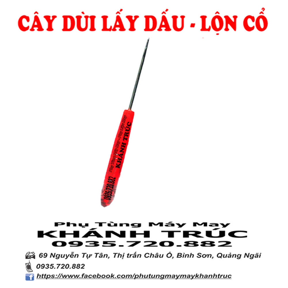 2 Cây dùi lộn cổ + lấy dấu máy may công nghiệp