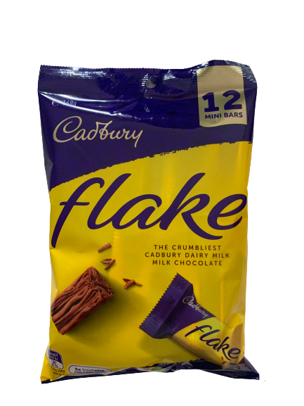 Túi 12 thanh socola sữa giòn cadbury flake crumbliest dairy milk chocolate, 168g