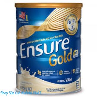 Sữa bột hương vani Ensure Gold hộp 850g