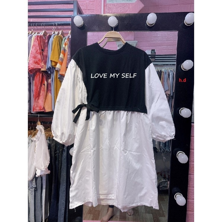 [HCM]Đầm váy babydoll phối kiểu cute