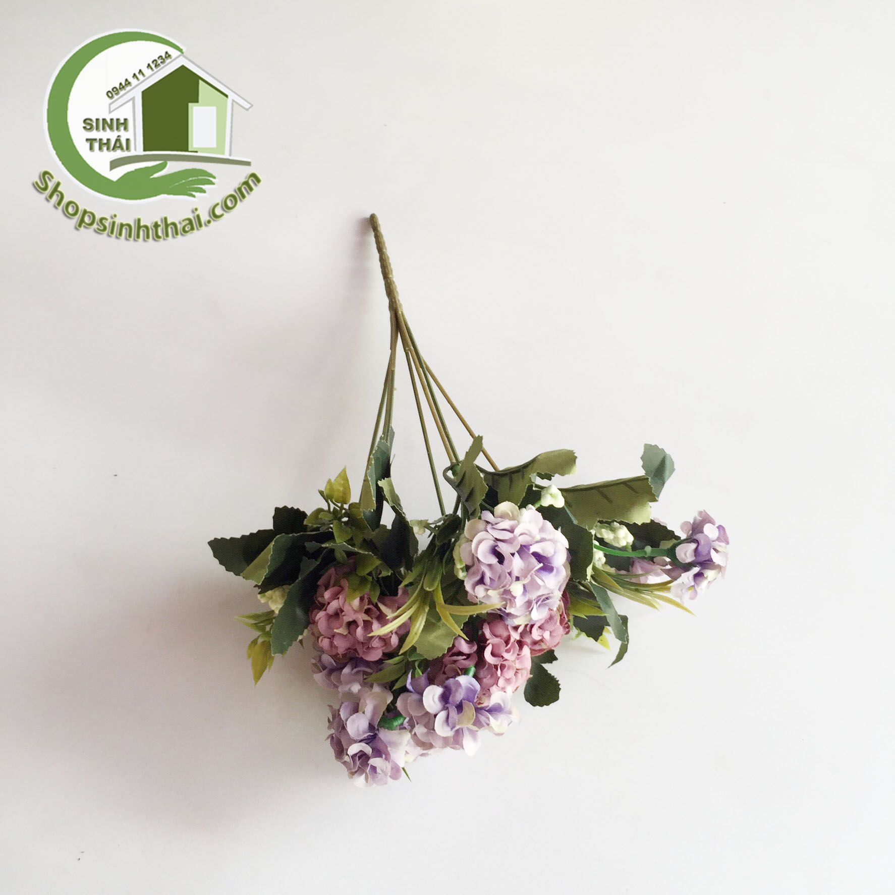 [HCM]Bụi hoa cẩm tú cầu mini màu tím - cao 35cm